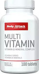 Body Attack Multi Vitamin Βιταμίνη 100 ταμπλέτες