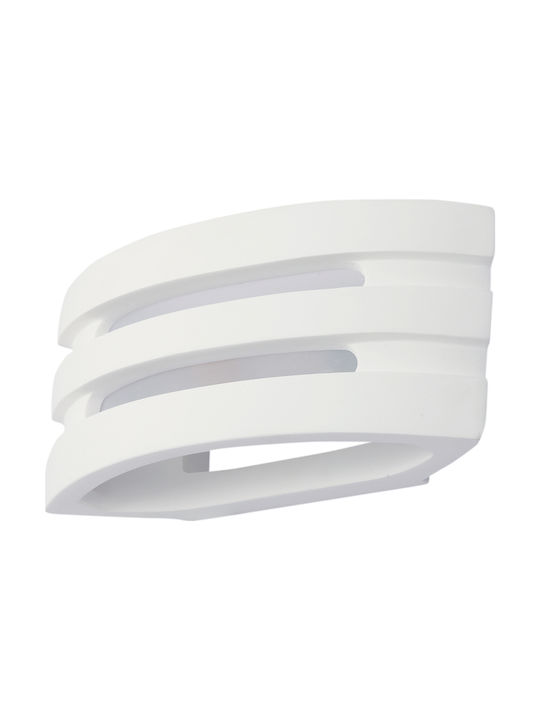 Inlight Μοντέρνο Φωτιστικό Τοίχου με Ντουί E14 σε Λευκό Χρώμα Πλάτους 28cm