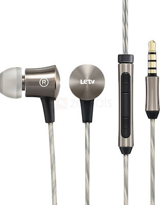 LeTV All-Metal In-ear Handsfree με Βύσμα 3.5mm Γκρι