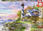 Lighthouse At Rock Bay Puzzle 2D 4000 Bucăți