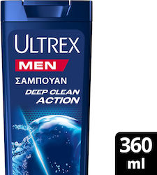 Ultrex Men Deep Clean Action Shampoos against Dandruff for Normal Hair 360ml Ultrex Men Deep Clean Action Shampoos against Dandruff for Normal Hair 360ml