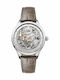 Ingersoll Vickers Automatic Γυναικείο Ρολόι 38mm Αυτόματο με Καφέ Δερμάτινο Λουράκι