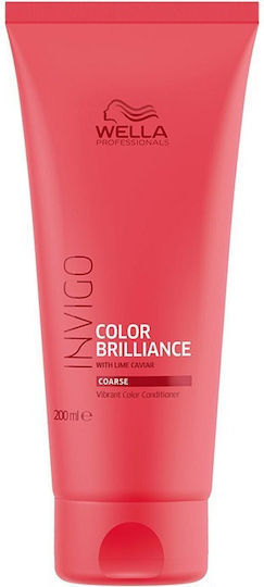 Wella Invigo Color Brilliance Vibrant Color Coarse Conditioner Διατήρησης Χρώματος για Βαμμένα Μαλλιά 200ml