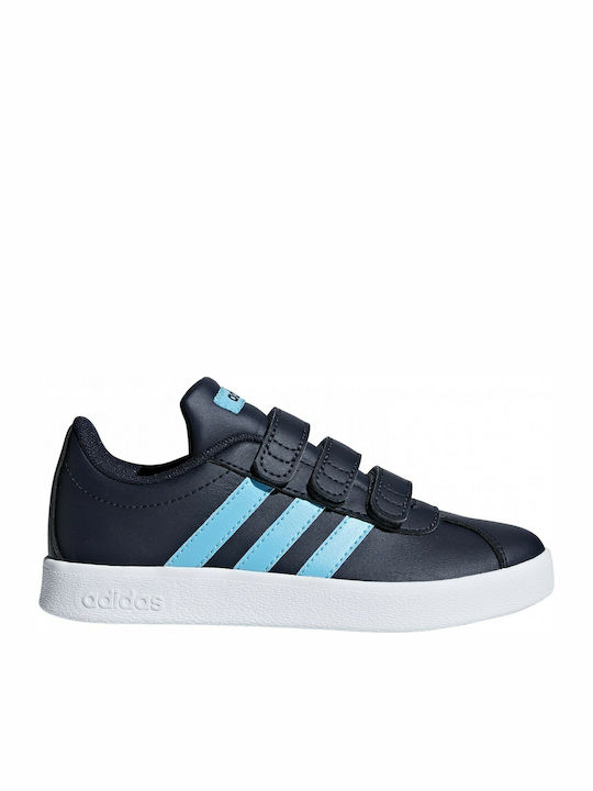 Adidas Kids Sneakers Vl Court 2.0 CMF C with Scratch Legend Ink / Bright Cyan / Cloud White