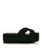 Sante Women's Flat Sandals Flatforms in Black Color