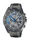 Casio Edifice Men's Watch 47mm Chronograph Battery with Black Metal Bracelet