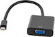 Quer Μετατροπέας mini DisplayPort male σε VGA female 1τμχ KOM0848