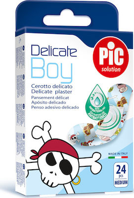 PiC Solution Plasturi Autoadezivi Delicate Boy Copii 72x19cm 24buc