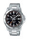 Casio Men's Watch 45mm Battery with Silver Metal Bracelet