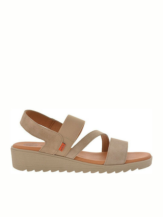 Ragazza Damenplattformen Beige