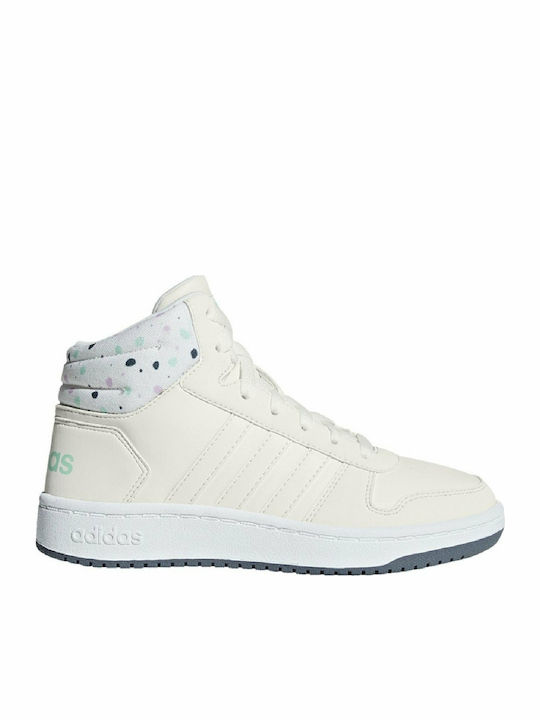 Hoops Mid 2.0 K Αθλητικά Παιδικά Παπούτσια Μπάσκετ με Κορδόνια Μπεζ
