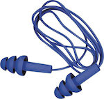 3M E-A-R Tracer Silicone Earplugs with Cord Blue