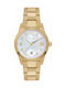 Jcou Pearl Watch with Gold Metal Bracelet