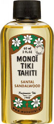 Monoi Tiki Tahiti Santal Sandalwood Oil for Face, Hair, and Body 60ml