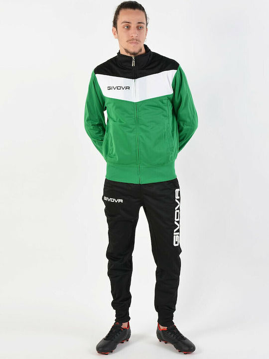 Tuta Campo Football Tracksuit Glossy with Elastic Green