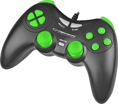 Esperanza Fighter Wired Gamepad for PC Black/Green