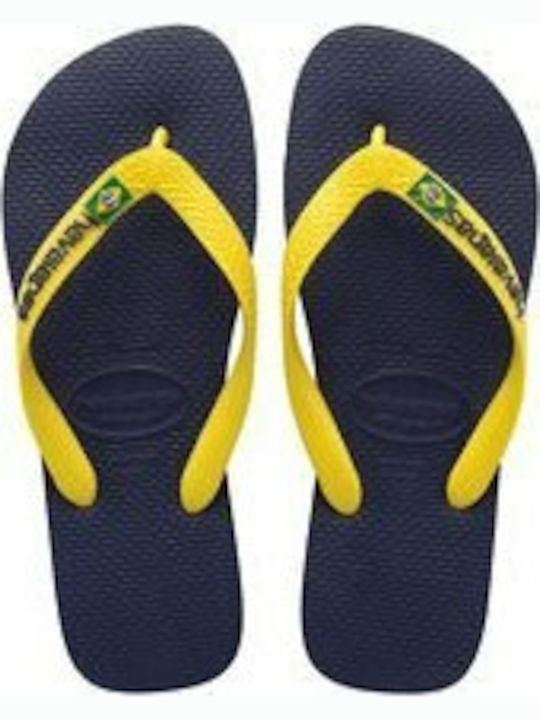 Havaianas Kids' Flip Flop Yellow Brasil Logo