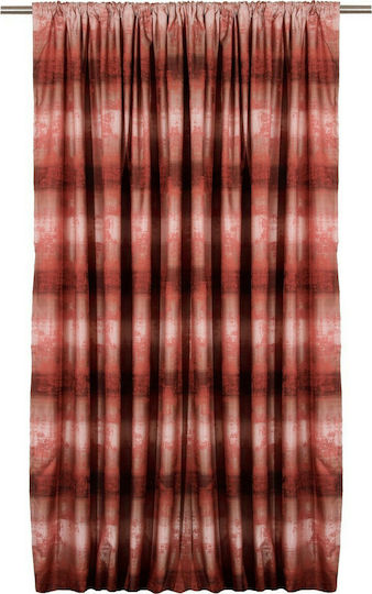 Anna Riska Curtain with Pencil Pleat Des Adelle Terracotta 280x270cm