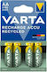 Varta Recharge Accu Recycled Baterii Reîncărcabile AA Ni-MH 2100mAh 1.2V 4buc