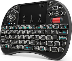 Riitek i8X Fără fir Tastatură cu touchpad UK