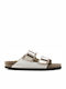 Arizona Birko-Flor Γυναικεία Ανατομικά Σανδάλια Pearl White Regular Fit