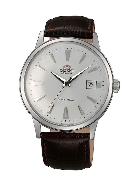 Orient Men's Watch 42mm Automatic with Brown Leather Strap