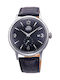 Orient Watch Automatic with Black Leather Strap