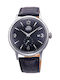 Orient Bambino Ανδρικό Ρολόι 41mm Αυτόματο με Μαύρο Δερμάτινο Λουράκι