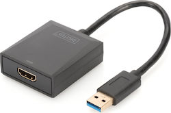 Digitus DA-70841 USB-A male σε HDMI female