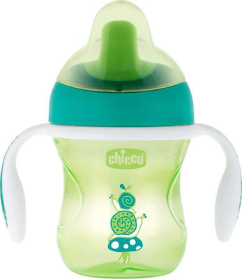 Chicco Training Cup Cana de antrenament Plastic cu mânere Verde pentru 6m+m+ 200ml