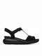 Camper Balloon Women's Leather T-Strap Platforms Black