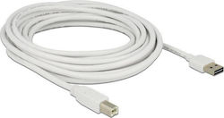 DeLock 85155 Cabluri USB USB 2.0 USB-A Female la USB-B Male Alb 5m