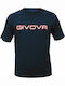 Givova Ανδρικό Αθλητικό T-shirt Κοντομάνικο Navy Μπλε