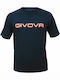 Givova Herren Sport T-Shirt Kurzarm Marineblau