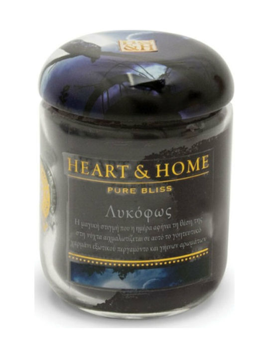 Heart & Home Αρωματικό Κερί Σόγιας σε Βάζο με Άρωμα Λυκόφως 340gr