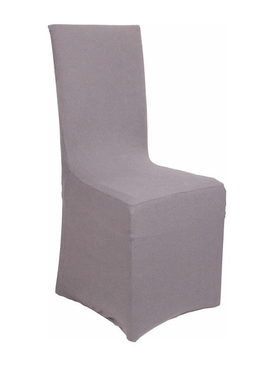 Viopros Ελαστικό Κάλυμμα Καρέκλας Elegant Με Βολάν Γκρι