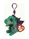 TY Keychain Dragon Fabric Green