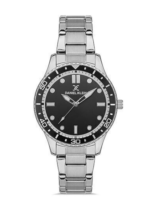 Daniel Klein Ανδρικό Ρολόι 48mm Χρονογράφος Μπαταρίας με Μπλε Δερμάτινο Λουράκι