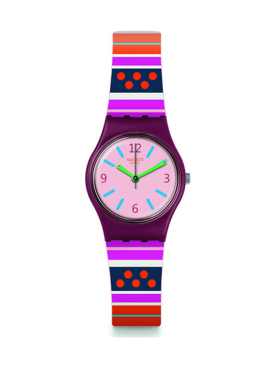 Swatch Laraka Watch with Rubber Strap