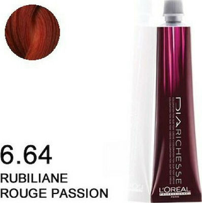 L'Oreal Professionnel DIA Richesse Vopsea de Păr fără amoniac 6.64 Blond Roșu închis Roșu Roșu Bronz 50ml