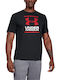 Under Armour GL Foundation Herren Sport T-Shirt Kurzarm Schwarz