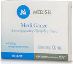 Medisei Medi Gause Αποστειρωμένες Γάζες Υδρόφιλες 14.5x18.5cm 10τμχ