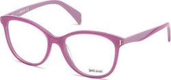 Just Cavalli Plastic Eyeglass Frame Butterfly Pink JC0773 077