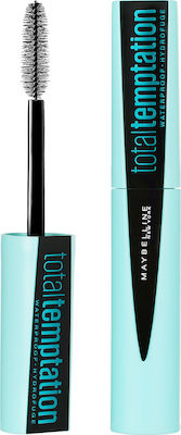 Maybelline Total Temptation Αδιάβροχη Mascara για Όγκο Black 9.4ml