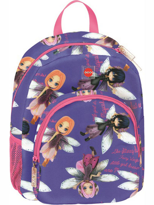 Lyc Sac Any Girls School Bag Backpack Kindergarten in Purple color