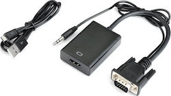 CyberPro CP-VH11 3.5mm / Serial male σε HDMI female CyberPro CP-VH11 3.5mm / Serial male σε HDMI female