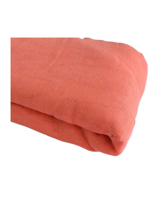 Plain Cotton Fabric 150x10m (Coral)