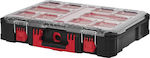 Milwaukee Packout Tool Compartment Organiser 10 Slot with Removable Box Black 50x38x11.7cm