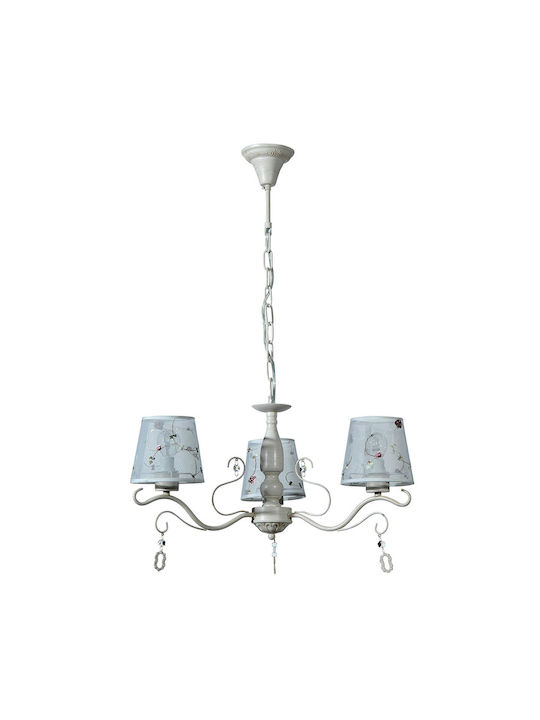 ARlight Chandelier Lampshade 3xE14 White 0104303