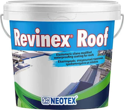 Neotex Revinex Roof Ελαστομερές Ακρυλικό Επαλειφόμενο Στεγανωτικό 5kg Λευκό